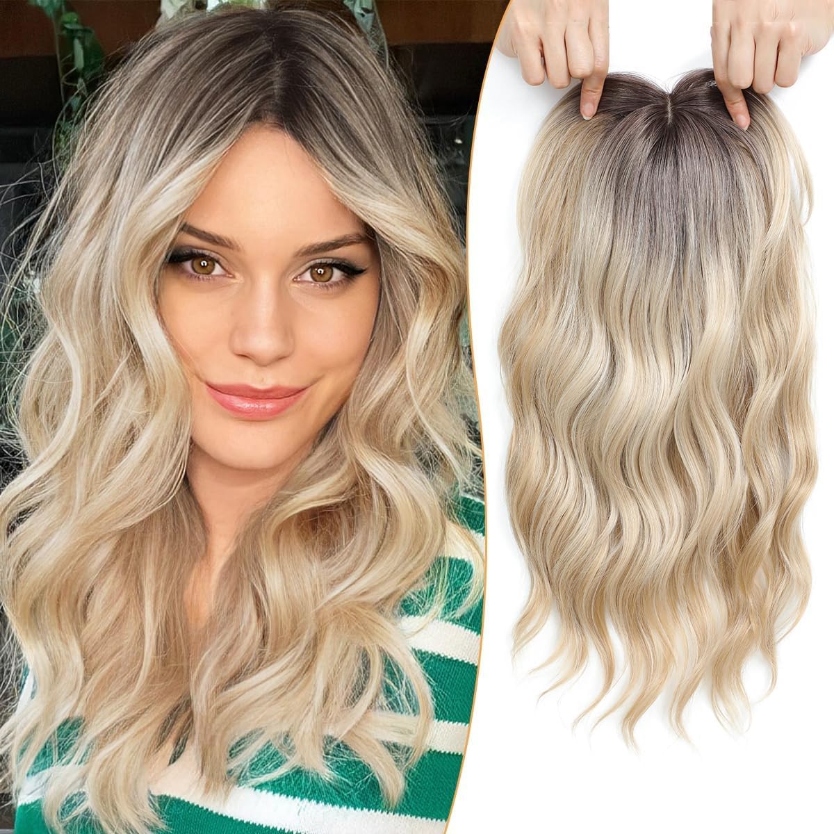 ⚡Free Shipping –🌷2026 New Lightweight & Breathable Wavy Hair Topper