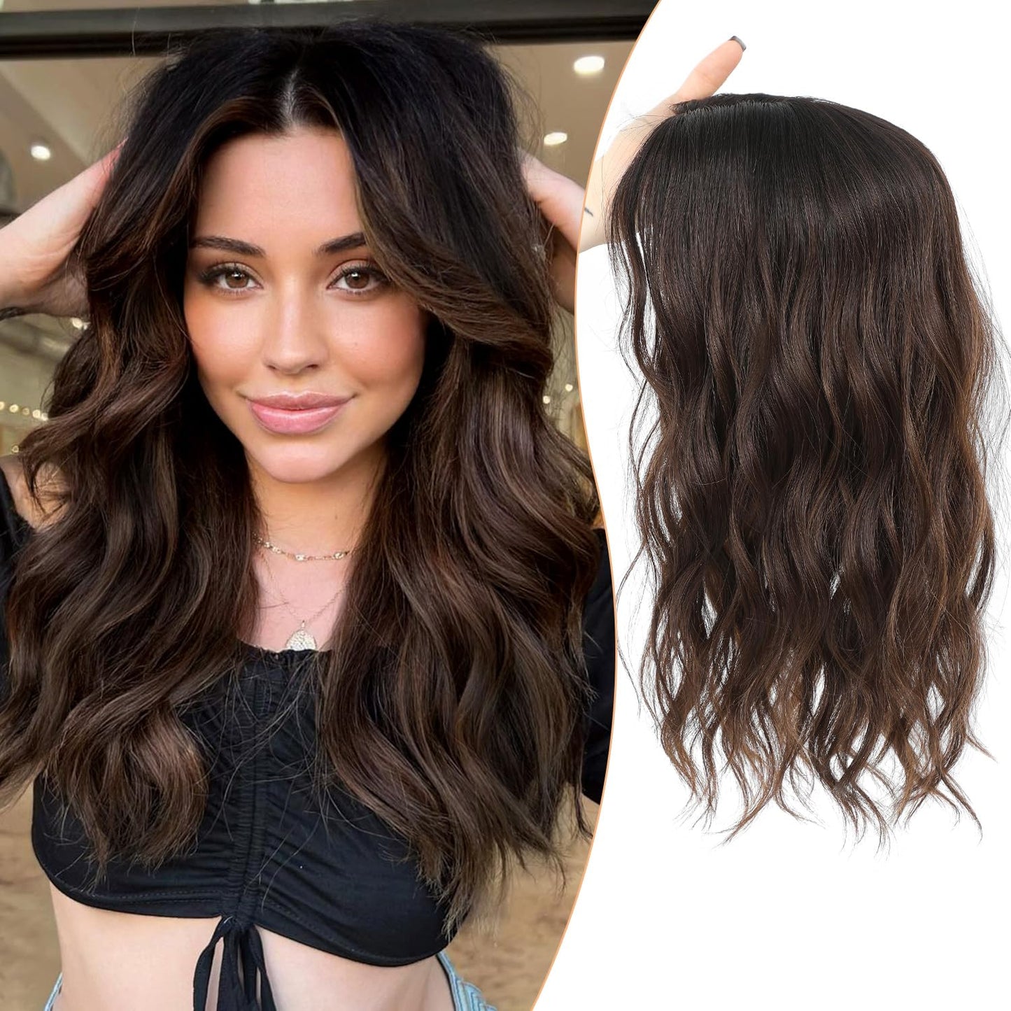 ⚡Free Shipping –🌷2026 New Lightweight & Breathable Wavy Hair Topper