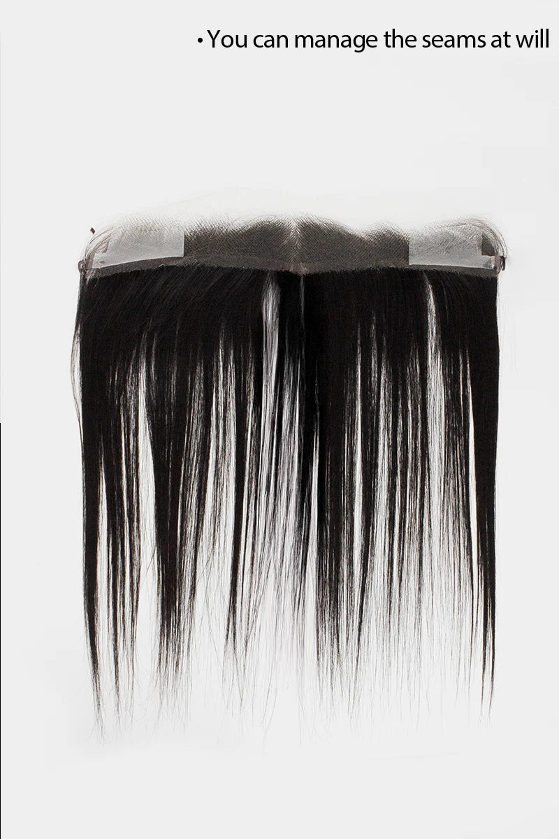 Aurora Hairline Topper: Breathable Lace|Halo Wire|Natural Look Natural Black #1B