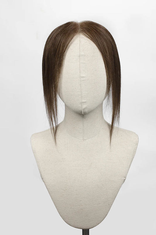 Aurora Hair Hairline Topper: Breathable Lace|Halo Wire|Natural Look Dark Brown #2