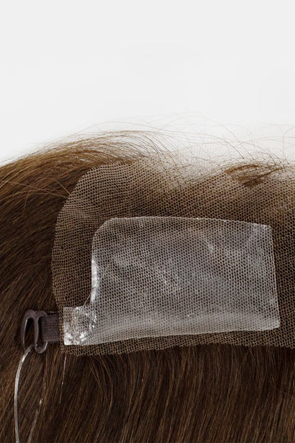 Aurora Hair Hairline Topper: Breathable Lace|Halo Wire|Natural Look Dark Brown #2