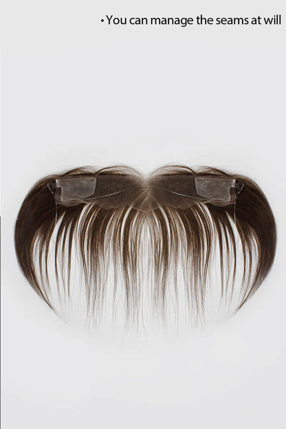 Aurora Hair Hairline Topper: Breathable Lace|Halo Wire|Natural Look Dark Brown #2