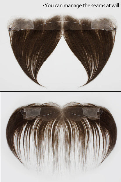 Aurora Hair Hairline Topper: Breathable Lace|Halo Wire|Natural Look Dark Brown #2