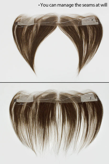 Aurora Hair Hairline Topper: Breathable Lace|Halo Wire|Natural Look Medium Brown #4