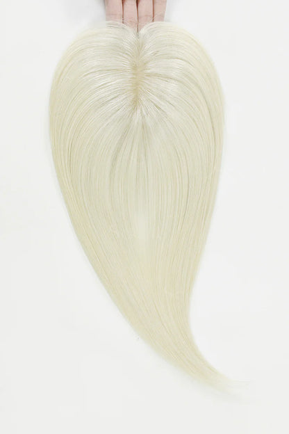 Flavia Silk Top Remy Human Hair Topper #Platinum Blonde #60